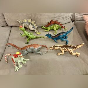 Amazing Detail Kid Galaxy Poseable Dino Dinosaur Toy Figure Lot of 7